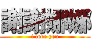 謝謝娜娜 (i love you)