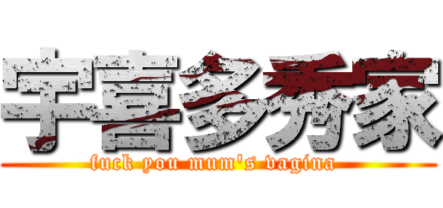 宇喜多秀家 (fuck you mum\'s vagina )
