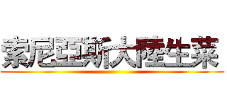 索尼亞斯大陸生菜  ()