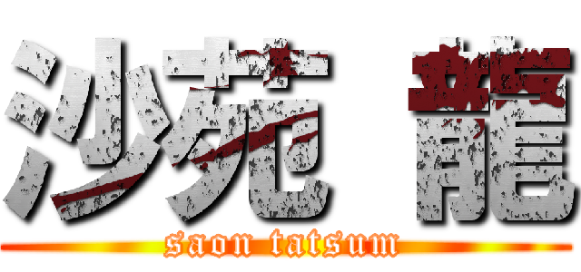 沙苑 龍 (saon tatsum)