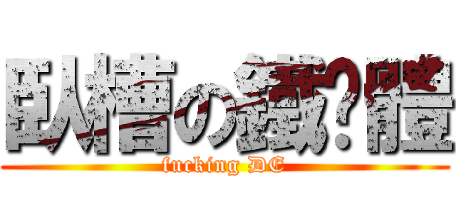 臥槽の鐵氧體 (fucking DE)
