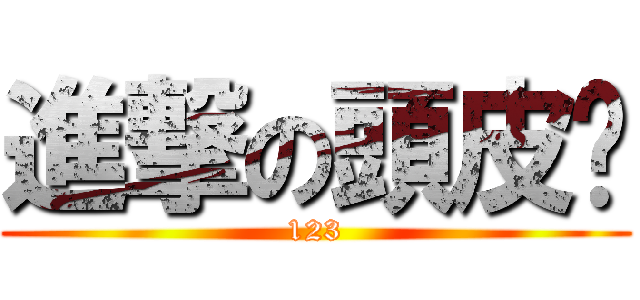 進撃の頭皮佬 (123)