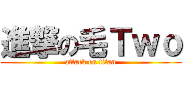 進撃の毛Ｔｗｏ (attack on titan)