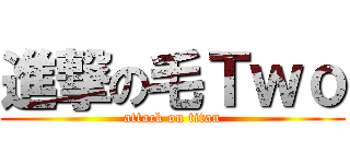 進撃の毛Ｔｗｏ (attack on titan)