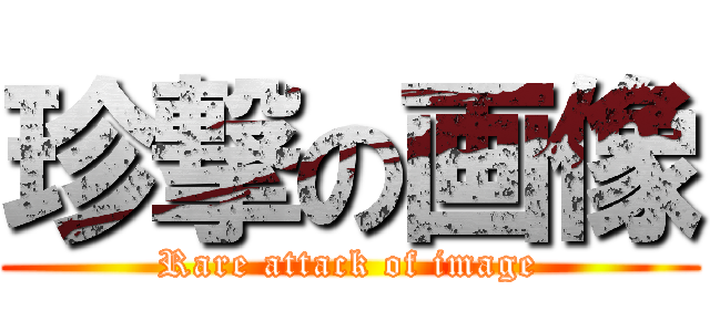 珍撃の画像 (Rare attack of image)