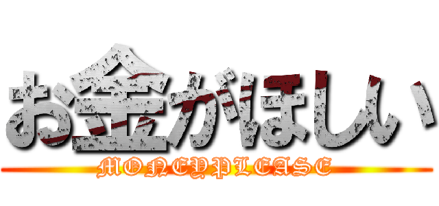 お金がほしい (MONEYPLEASE)