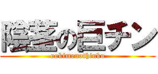 陰茎の巨チン (ookimenothinko)