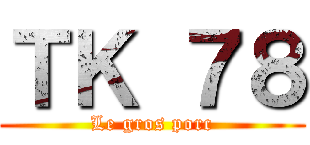 ＴＫ ７８ (Le gros porc)