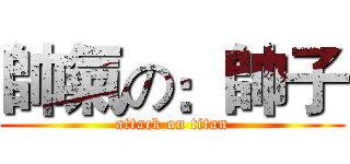 帥氣の：帥子 (attack on titan)