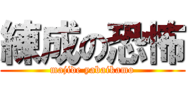 練成の恐怖 (majide yabaikamo)