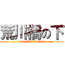 荒川橋の下 (under　the　bridge)