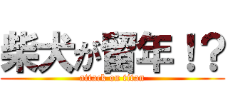 柴犬が留年！？ (attack on titan)