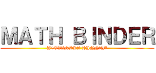 ＭＡＴＨ ＢＩＮＤＥＲ (ALEXANDRA HANNAM)