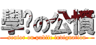 學姊の公憤 (senior on public indignation)