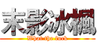 末影冰楓 (What the fuck)