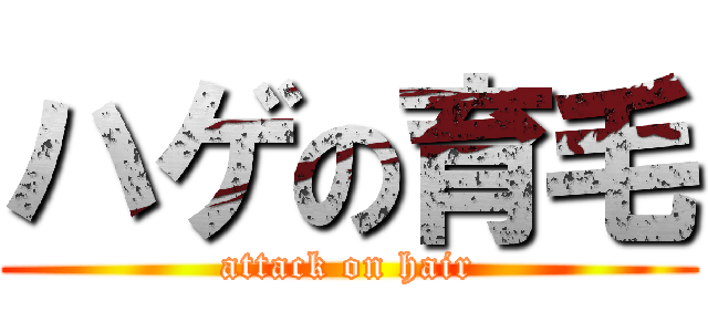 ハゲの育毛 (attack on hair)