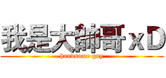 我是大帥哥ｘＤ (handsome guy)