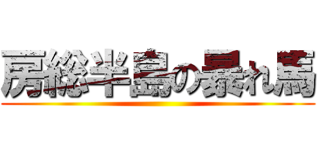 房総半島の暴れ馬 ()