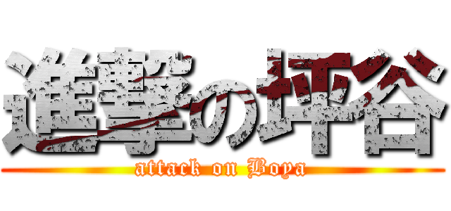 進撃の坪谷 (attack on Boya)