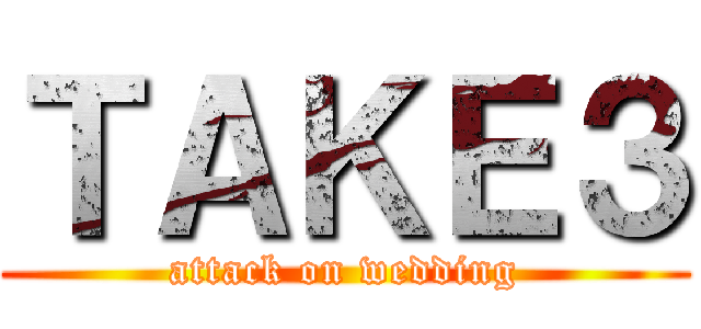 ＴＡＫＥ３ (attack on wedding)