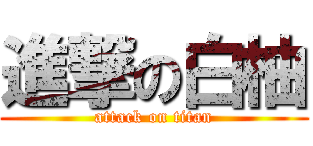 進撃の白柚 (attack on titan)