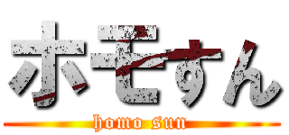 ホモすん (homo sun)