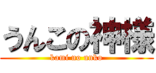 うんこの神様 (kami no unko)
