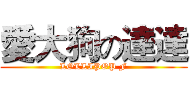 愛大狗の達達 (LOLLIPOP F)