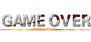 ＧＡＭＥ ＯＶＥＲ (BLUE WIN!!)