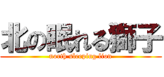 北の眠れる獅子 (north sleeping lion)