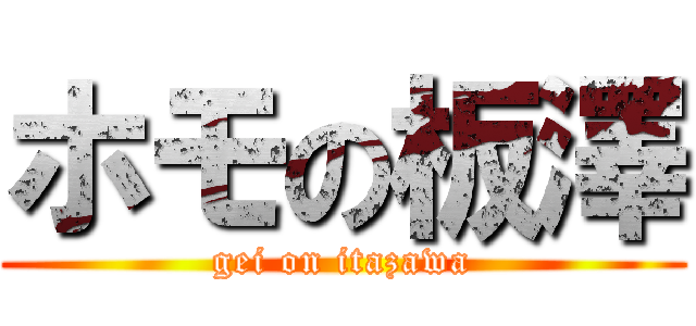 ホモの板澤 (gei on itazawa)