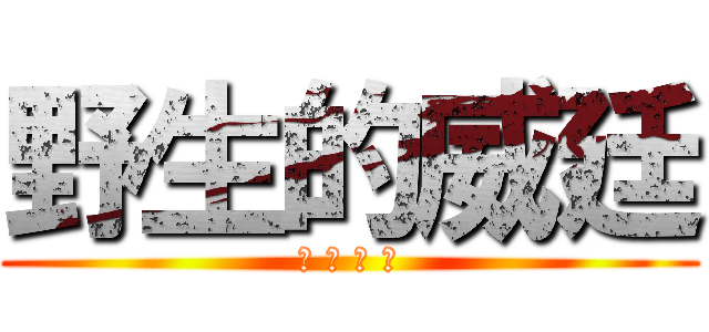 野生的威廷 (不 苟 言 笑)