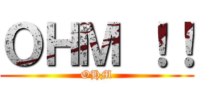 ＯＨＭ ！！ (OHM)