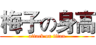 梅子の身高 (attack on titan)