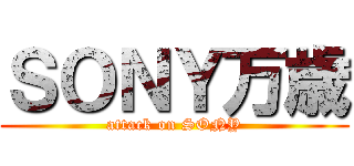 ＳＯＮＹ万歳 (attack on SONY)
