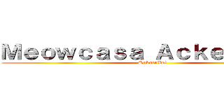 Ｍｅｏｗｃａｓａ Ａｃｋｅｒｎｙａｎ (Subscribe!)