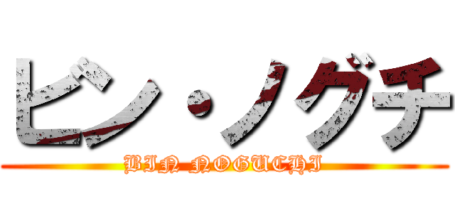 ビン・ノグチ (BIN NOGUCHI)