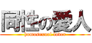 同性の愛人 (homosexual lover)