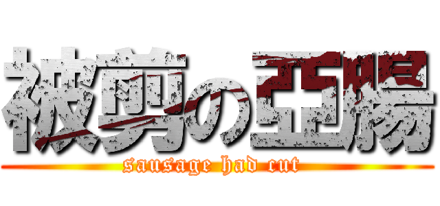 被剪の亞腸 (sausage had cut )