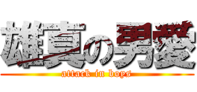 雄真の男愛 (attack in boys)