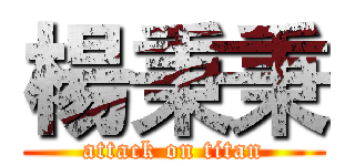 楊秉秉 (attack on titan)