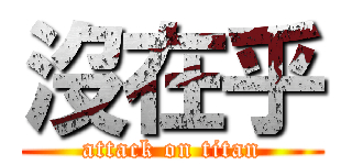 沒在乎 (attack on titan)