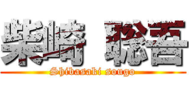 柴崎 聡吾 (Shibasaki sougo)