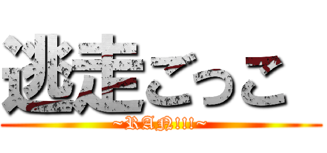 逃走ごっこ  (~RAN!!!~)