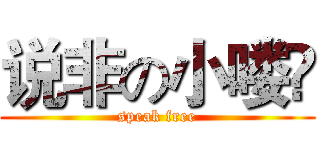 说非の小喽啰 (speak free)