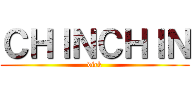 ＣＨＩＮＣＨＩＮ (dick)