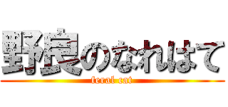 野良のなれはて (feral cat)