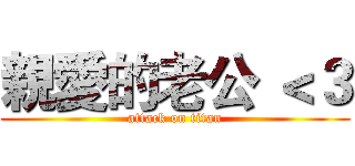 親愛的老公 ＜３ (attack on titan)