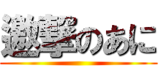 邀撃のあに ()