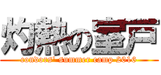 灼熱の室戸 (condors' summer camp 2016)